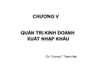 Quản trị kinh doanh xuất nhập khẩu: Bài giảng Kinh doanh thương mại Chương 4