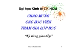 Bài giảng kỹ năng giao tiếp trong kinh doanh: Chương 2 - ThS. Nguyễn Văn Chương