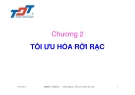Bài giảng Tối ưu: Chương 2 - ThS. Trần Thị Thùy Nương
