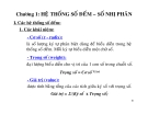Bài giảng Hệ thống số đếm, số nhị phân Chương 1