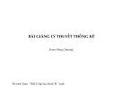 Bài giảng Lý thuyết thống kê - Đoàn Hồng Chương