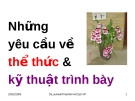 Bài giảng Văn bản quản lý hành chính Việt Nam: Yêu cầu về thể thức & kỹ thuật trình bày chuẩn nhất - TS. Lưu Kiếm Thanh