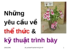 Bài giảng Văn bản quản lý hành chính Việt Nam: Yêu cầu về thể thức và kỹ thuật trình bày chuẩn nhất - TS. Lưu Kiếm Thanh