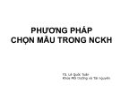 Bài giảng Phương pháp nghiên cứu khoa học chương 5: TS. Lê Quốc Tuấn