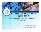 Lý thuyết thu nhập tuyệt đối của Keynes: Bài thuyết trình Kinh tế vĩ mô