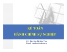 Bài giảng Kế toán hành chính sự nghiệp ThS. Đậu Thị Kim Thoa