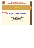 Bài giảng Thủy lực và máy thủy lực - GV. Nguyễn Đăng Phóng