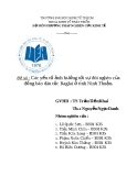 Tiểu luận: Các yếu tố ảnh hưởng tới sự đói nghèo của đồng bào dân tộc Raglai ở tỉnh Ninh Thuận