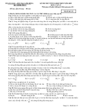 Đề thi thử Vật lí tốt nghiệp THPT 2009 (Mã đề 132) - Sở GD&ĐT Lâm Đồng