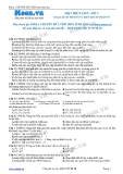 Đề thi Đột biến gen: Đề 1 (có đáp án)