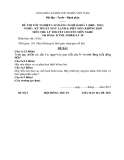 Đề thi & đáp án lý thuyết Kỹ thuật máy lạnh và điều hòa không khí năm 2012 (Mã đề LT28)