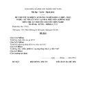 Đề thi & đáp án lý thuyết Kỹ thuật máy lạnh và điều hòa không khí năm 2012 (Mã đề LT13)