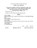 Đề thi & đáp án lý thuyết Kỹ thuật máy lạnh và điều hòa không khí năm 2012 (Mã đề LT25)