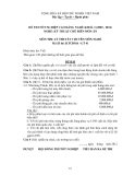 Đề thi & đáp án lý thuyết Kỹ thuật chế biến món ăn năm 2012 (Mã đề LT41)
