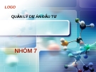 Bài Thuyết Trình Quản Lý Dự Án Đầu Tư: Kinh Nghiệm và Mẹo Hay