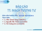 Thiết Kế Mạch Khuếch Đại 2 Tầng BJT: Báo Cáo Mạch Tương Tự, Độ Lợi Điện Thế 100, Nguồn 12V (+Vcc)