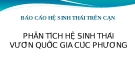 Báo cáo Hệ sinh thái trên cạn: Phân tích hệ sinh thái vườn Quốc gia Cúc Phương