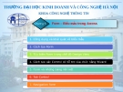 Bài giảng Microsoft access 2010: Chương 5 - ĐH Kinh doanh Công nghệ Hà Nội