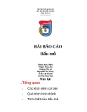 Báo cáo Dầu mỏ