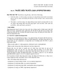 Dược lý học 2007 - Bài 31: Thuốc điều trị rối loạn lipoprotein máu
