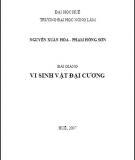 Bài giảng Vi sinh vật đại cương: Phần 1 - Giáo trình ĐH Nông lâm Huế