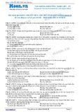 Chuyên đề LTĐH môn Sinh học: Tạo giống nhờ công nghệ gen (Phần 2)