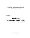 Giáo trình Nghiệp vụ ngân hàng Trung Ương ĐH Kinh doanh và Công nghệ Hà Nội chuẩn nhất