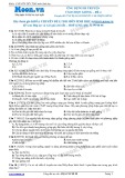 Chuyên đề LTĐH môn Sinh học: Ứng dụng di truyền vào chọn giống (Đề 4)