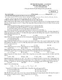 Đề thi thử Đại học môn Hóa học khối A, B lần 2 năm 2014 (Mã đề 153)