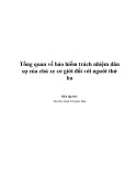 Tổng quan về bảo hiểm trách nhiệm dân sự xe cơ giới đối với người thứ ba - Tài liệu ĐH Kinh tế Quốc dân