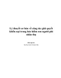 Lý thuyết cơ bản về giải quyết khiếu nại bảo hiểm con người phi nhân thọ - Tài liệu ĐH Kinh tế Quốc dân