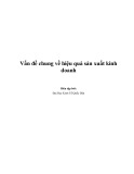 Tài liệu Vấn đề chung về hiệu quả sản xuất kinh doanh - ĐH Kinh tế Quốc dân