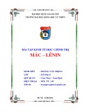 Bài tập Kinh tế học chính trị Mác - Lênin: Tổng hợp từ ĐH Quốc gia Hà Nội
