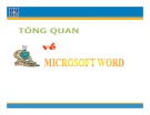 Bài giảng Tổng quan về Microsoft Word 2007