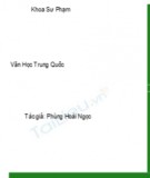 Giáo trình Văn học Trung Quốc: Phần 1 - Phùng Hoài Ngọc