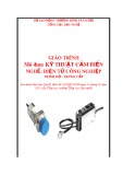 Giáo trình Kỹ thuật cảm biến nghề Điện tử công nghiệp trình độ Trung cấp (Tổng cục Dạy nghề) chuẩn nhất