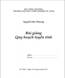 Bài giảng Quy hoạch tuyến tính Nguyễn Đức Phương: Phần 1 (tóm tắt, chi tiết)