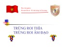 Bài giảng môn Sốt rét - Kí sinh trùng và côn trùng: Trùng roi thìa, trùng roi âm đạo - TS. Nguyễn Ngọc San (Học viện quân y)