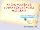Bài giảng Phép biện chứng duy vật - Những nguyên lý cơ bản của chủ nghĩa Mác-Lênin (Chương 2) - Đỗ Thị Nguyệt