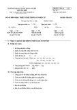 Mẫu đề môn Thiết kế hệ thống cơ điện tử (Đề 6) - ĐH Bách khoa Hà Nội