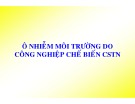 Bài giảng môn Công nghệ cao su: Ô nhiễm môi trường do công nghiệp chế biến cao su thiên nhiên