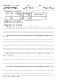 Đề thi mẫu môn Nguyên lý thống kê [năm] chuẩn nhất