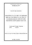 Tóm tắt Luận văn Thạc sĩ Quản trị kinh doanh: Ảnh hưởng của  2 cấu trúc tài chính đến hiệu quả tài chính các công ty ngành khai khoáng niêm yết trên thị trường chứng khoán Việt Nam