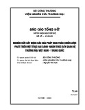 Đề tài khoa học cấp Bộ: Nghiên cứu xây dựng các giải pháp khai thác chiến lược phát triển “Một trục hai cánh” nhằm thúc đẩy quan hệ thương mại Việt Nam với Trung Quốc
