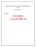 Thí nghiệm cách tử nhiễu xạ: Đề tài và hướng dẫn chi tiết