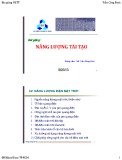 Bài giảng Năng lượng tái tạo Chương 2: ThS. Trần Công Binh (Chi tiết)