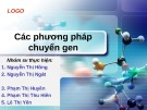 Các phương pháp chuyển gen: Bài thuyết trình chi tiết