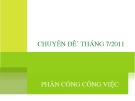 Bài giảng Phân công công việc hiệu quả