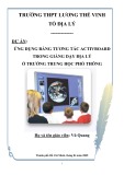 Dự án: Ứng dụng bảng tương tác Activboard trong giảng dạy Địa lý ở trường trung học phổ thông - Vũ Quang
