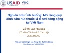 Bài giảng Nghiên cứu tình huống: Mở rộng quy định cấm hút thuốc lá ở nơi công cộng tại Việt Nam - Võ Thị Lan Phương